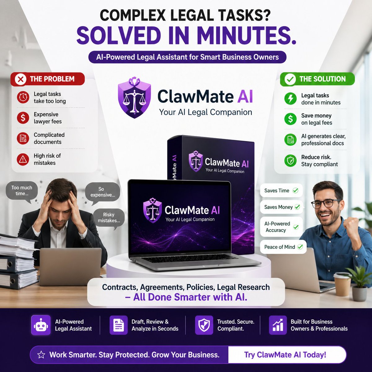 fitraMega2's tweet image. Stop risking your business with poor legal decisions 🚫

ClawMate AI gives you fast, accurate, AI-powered legal help—without the high cost.

👉 Read full review:
 getdirectresearch.com/clawmate-ai-by…
#AIBusiness #DigitalMarketing #PassiveIncome #MakeMoneyOnline #TechTools