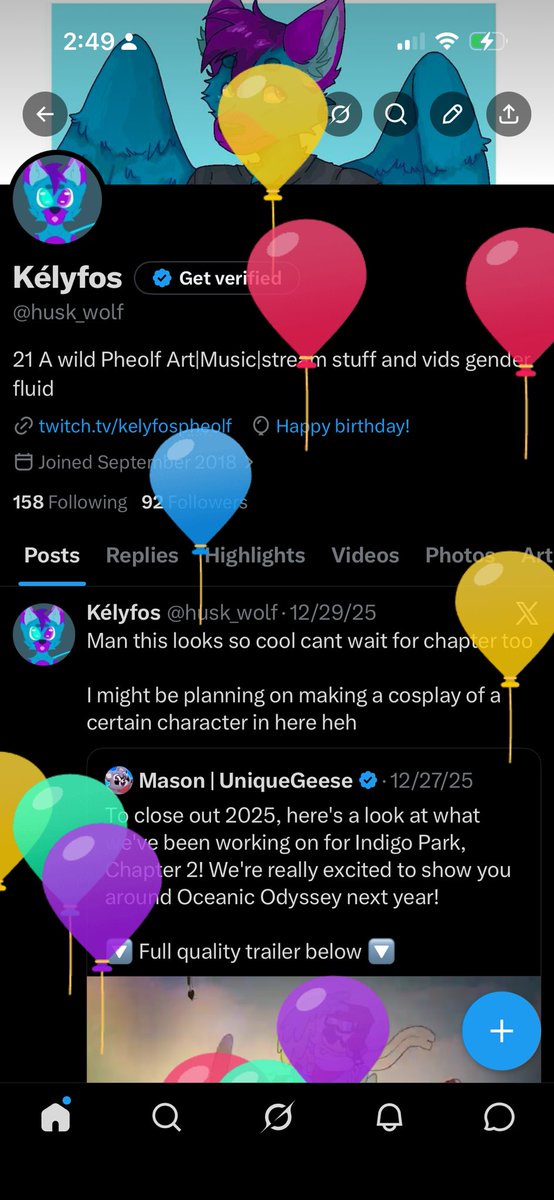 Kélyfos➡️Anthrocon2026 tweet media