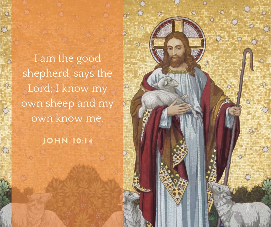 ArmaghYouth's tweet image. Jesus says: “I am the gate.” - He calls us by name, leads us to safety, and brings us to pasture.

In a world full of noise &amp;amp; competing voices, may we learn to recognise the voice of the Shepherd (Jesus) who came so that we may have life to the full.
#Gospel #John10 #GoodShepherd