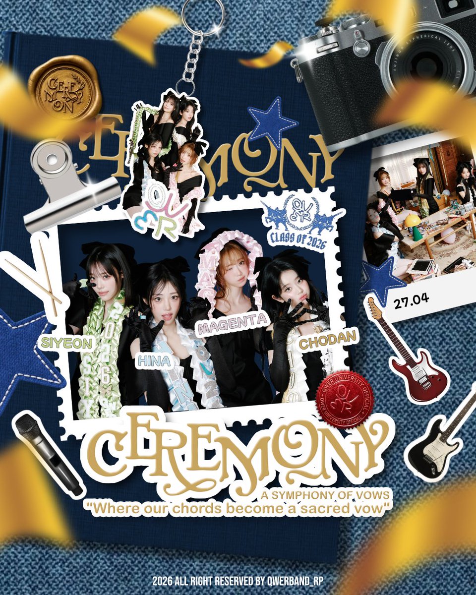 ᝰ A symphony 𝗰𝗲𝗿𝗲𝗺𝗼𝗻𝘆 of QWER 💐 tweet media