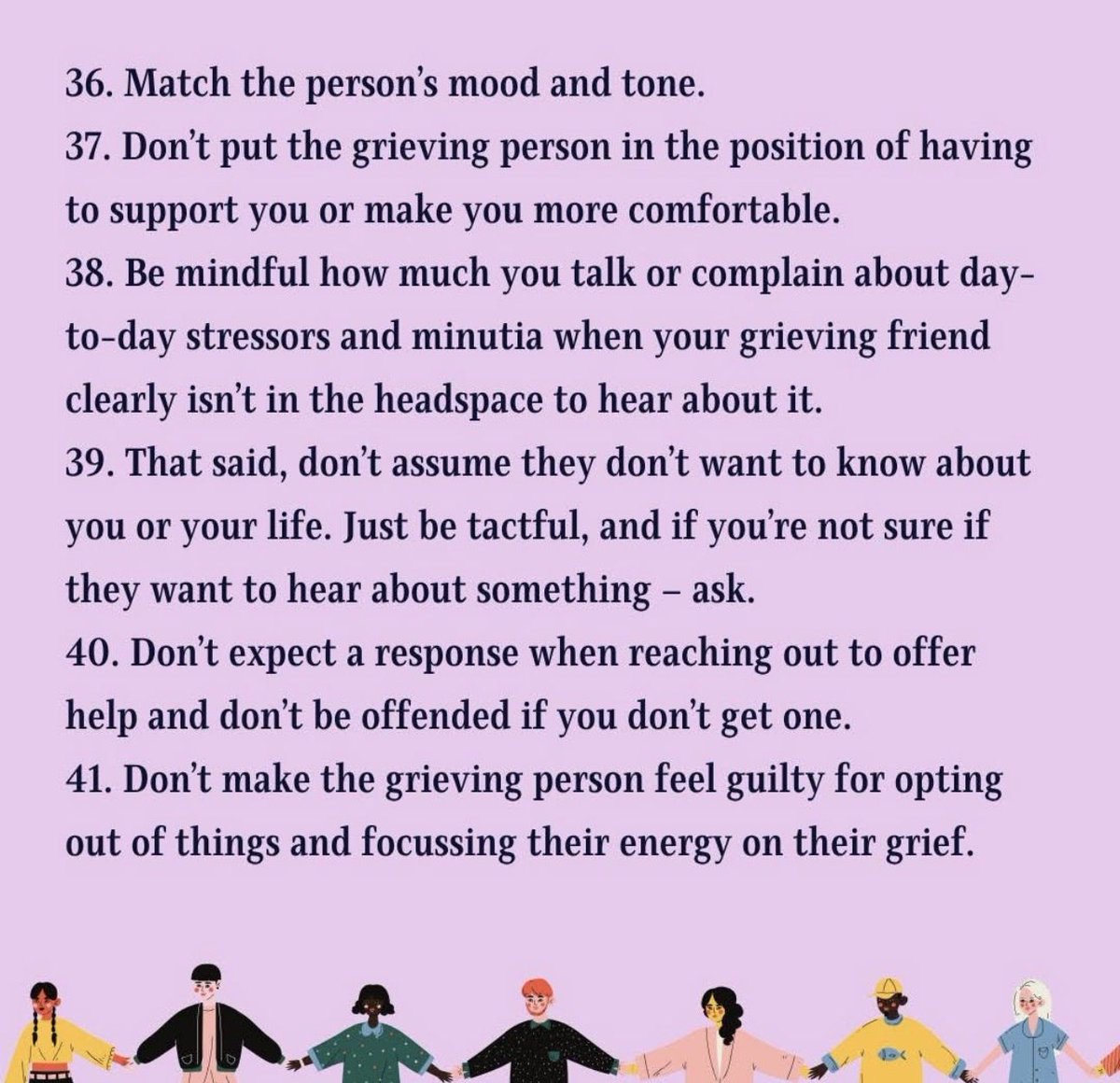 goodgrieftrust's tweet image. Thankyou @WhatsYourGrief 

We asked you all what it means to “meet a grieving person where they’re at” and here’s what you shared.

#grief #griefandloss #griefsupport #bereavement #bereavementsupport