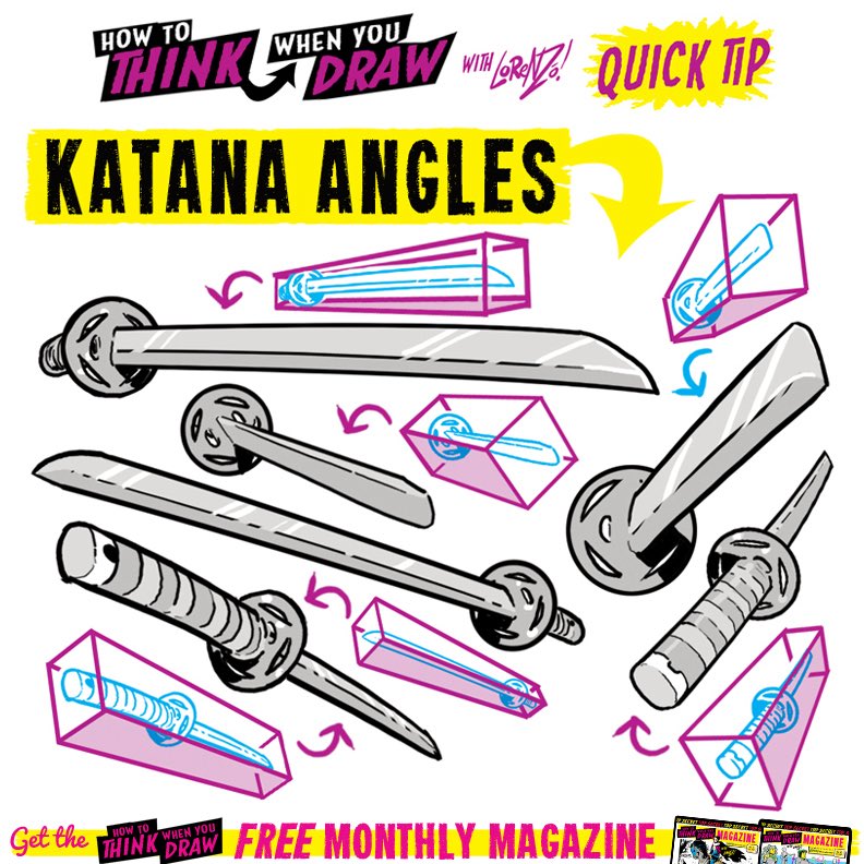 EtheringtonBros's tweet image. KATANAS! To get the FREE monthly How to THINK When You draw digital MAGAZINE, (including NEW tutorials, a YEAR before they appear online) just tap the link in the bio HERE:  @etheringtonbros
#anime #manga #conceptart #gamedev