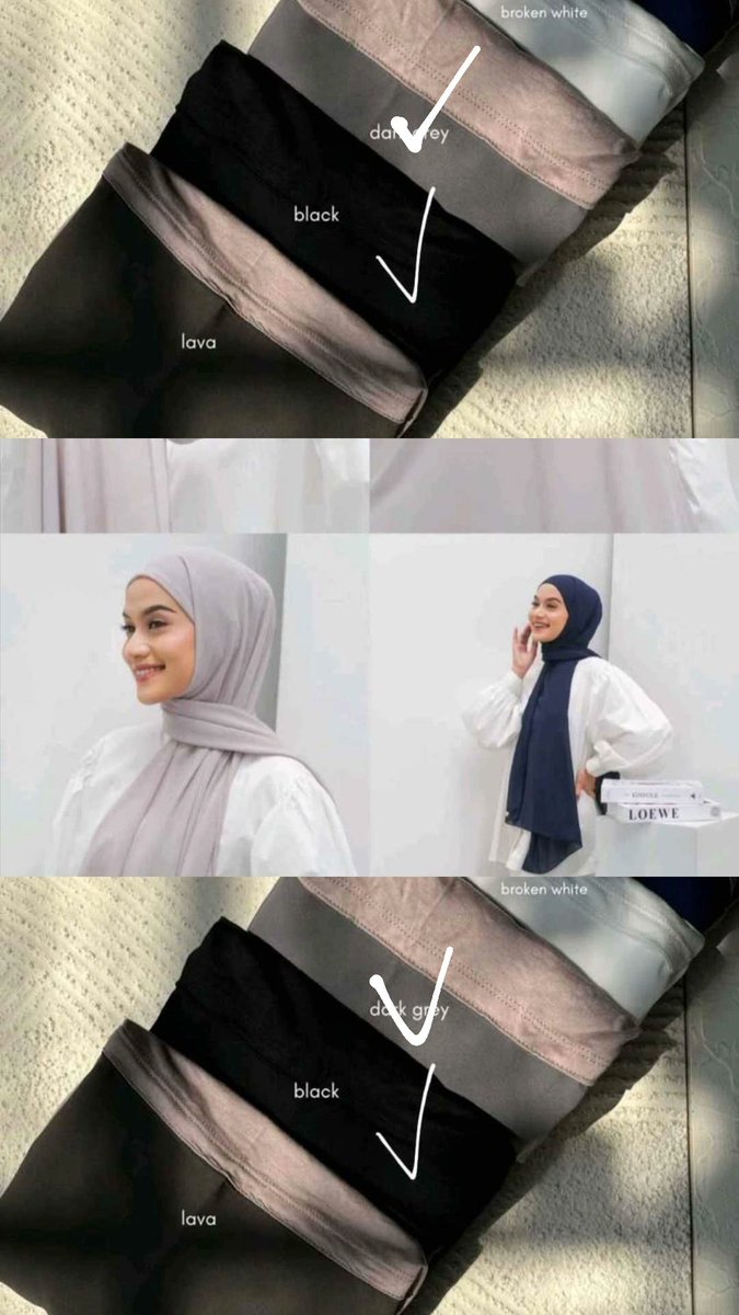 charadiva's tweet photo. @lleeyhra Yg diatas dark grey sudah sold out kak. Adanya pashmina bahan lainnya. Barangkali tertarik. Ini 55 nego kak. Ada juga yg 15 https://t.co/pQGndQdXMu