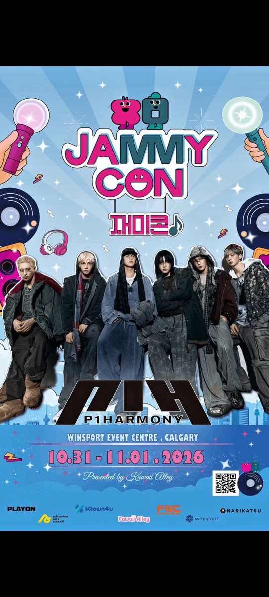 P1Harmony will be at JAMMY CON 2026 📍Calgary, Canada 🗓️ 31 Oct