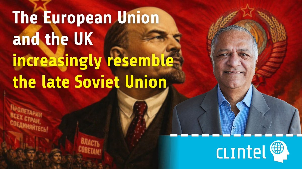 ClintelOrg's tweet image. Europe &amp;amp; the UK are sliding into centralized control—shrinking democracy, enforced ideology, and silenced dissent. Sounds familiar? @tilakdoshi warns: the resemblance to the late Soviet system is no coincidence—it’s a trajectory. 
#EU #UK #Democracy #FreeSpeech #ClimateAgenda