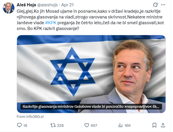 Pred 1 mesecem, pa niso slisali za to agencijo,sedaj pa ve da je Mosad. How cute :)