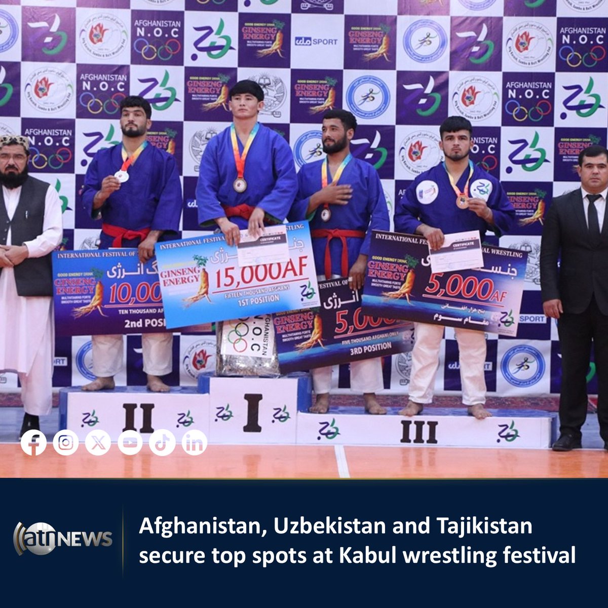 ArianaNews_'s tweet image. An international traditional wrestling festival hosted by Afghanistan has concluded in Kabul after three days of competition involving athletes from seven countries.

Read more at: tinyurl.com/3s2p9kkm

#ArianaNews #Afghanistan #Wrestling #Sports