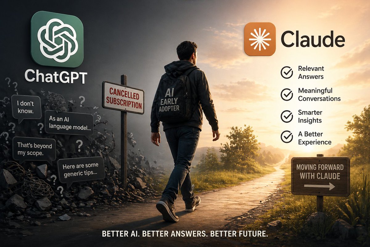SamSamieReal's tweet image. I cancelled my #ChatGPT subscription today and moved on to #Claude 
I just couldn't take the irrelevant non-sensical replies it was giving me.
As someone who started using #AI even before it becomes mainstream, I suggest you do the same!
@OpenAI @AnthropicAI