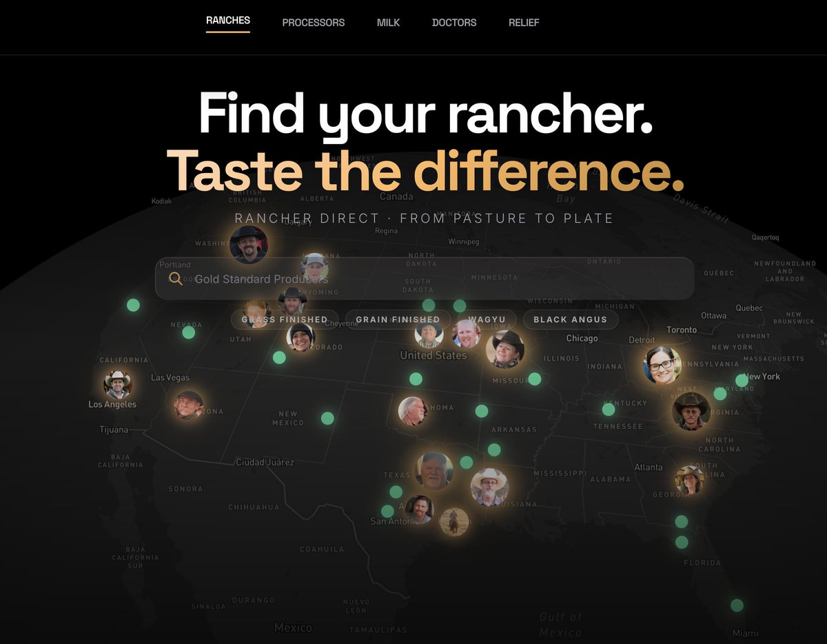 The government knows your acreage, your loans, your conservation history — all in one Palantir database. Independent ranchers selling direct to consumers don't have to live in that file. Find them at BeefMaps.com.