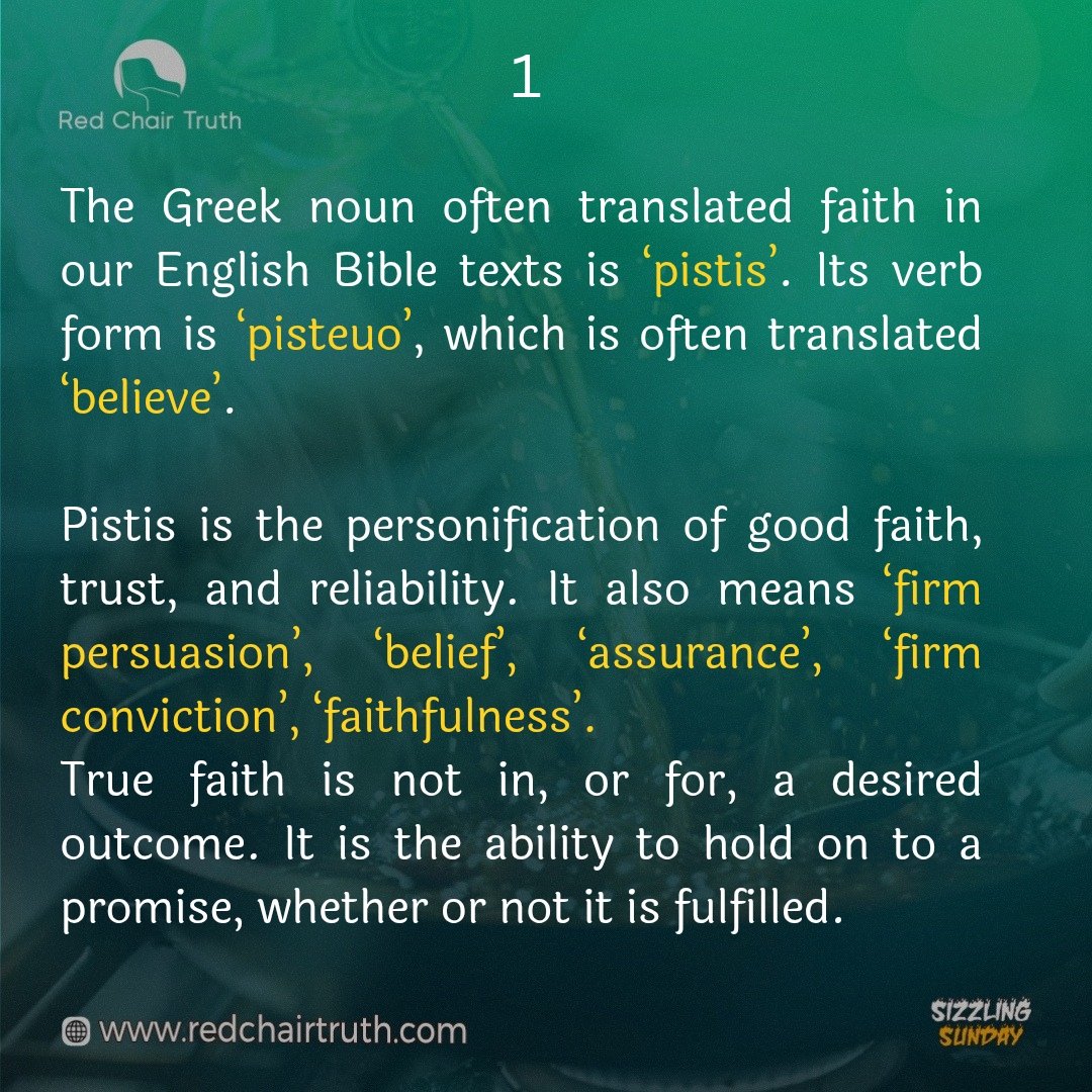 redchairtruth1's tweet image. What is true faith? Is it “name it and claim it,” strong desire, or expecting an outcome? Or is it something deeper than all of these—built on trust in what God has already spoken, even when nothing seems to change?

Pause and reflect this Sizzling Sunday.

#RedChairTruth #RCT
