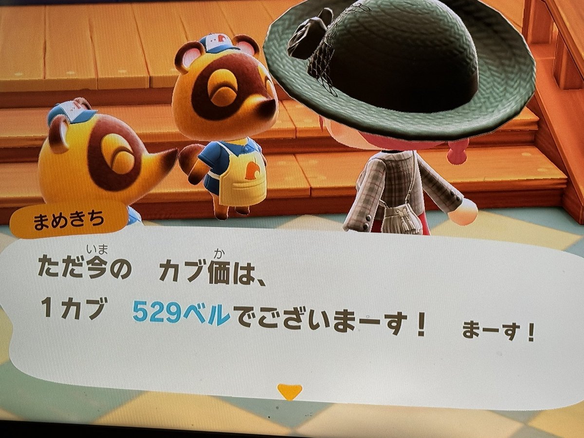 lusheymel's tweet photo. あつ森　カブ　高騰

カブ価）529ベル
対価）マイル旅行券or満ベル
マイナス帰り禁止

パスワード）［ 01XP6 ］

#あつ森 #カブ価 https://t.co/VHGovVhGdw