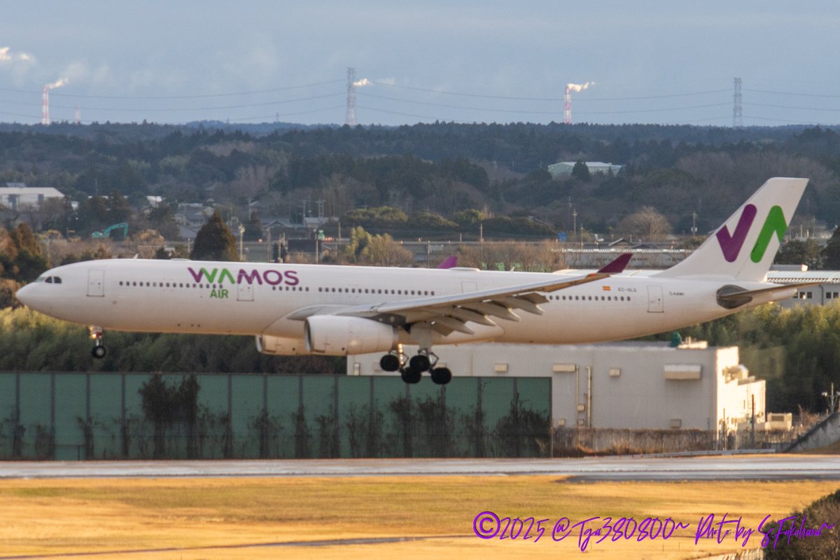 Tga380800's tweet photo. Airline:Wamos Air
Aircraft:A330-300
Locations:NRT
Date:26/12/2025
Remarks:
#WamosAir #ワモスエア #EB
#Airbus #A330 #A330300
#NRT #NaritaInternationalAirport #成田空港 #成田国際空港 #RJAA
#飛行機好きな人と繋がりたい #飛行機好きな人 #飛行機写真 https://t.co/eFkU60q34X