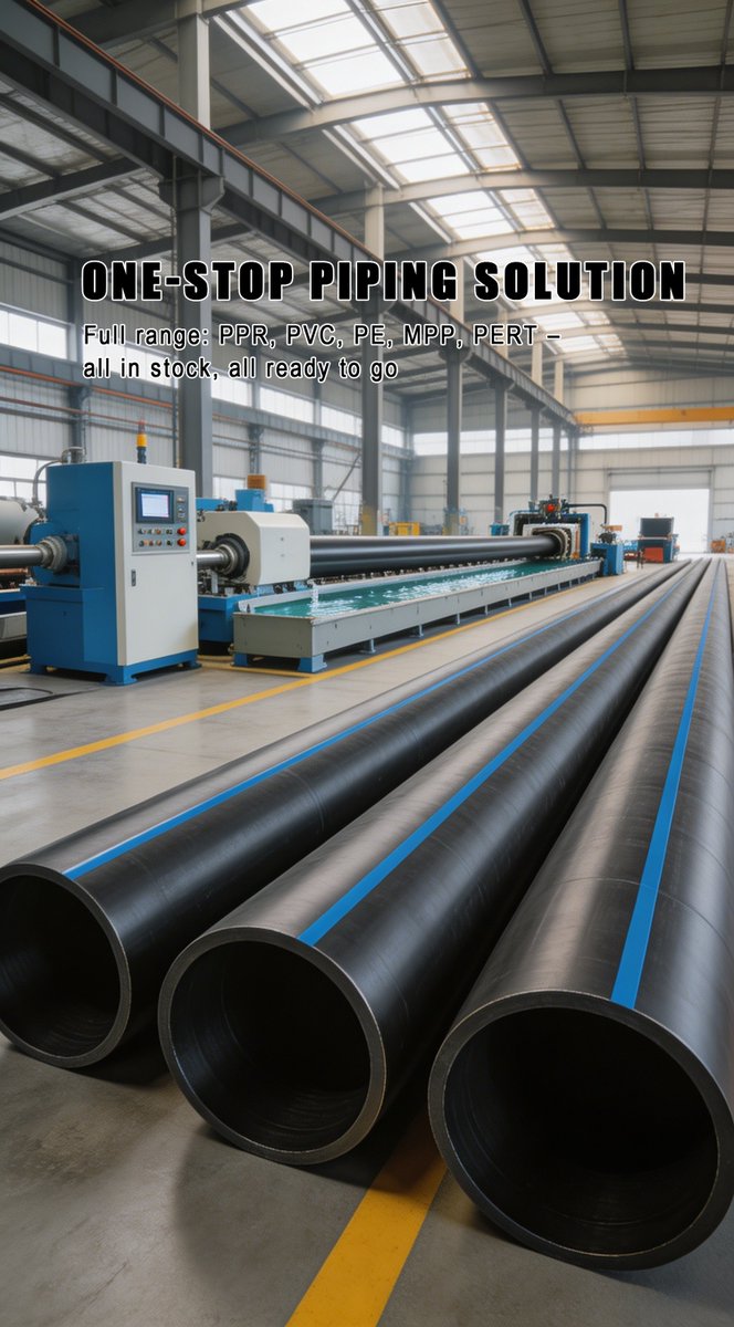GCpiping's tweet image. Need a one-stop piping solution for your project? 🏗️ Gongchi Plastic has PPR, PVC, PE, MPP, PERT – all in stock and ready to go. 120 production lines, 60,000t annual capacity. Factory direct with full certifications. Ask for a quote! 👷
#PipingSolutions #GongchiPlastics #InStock