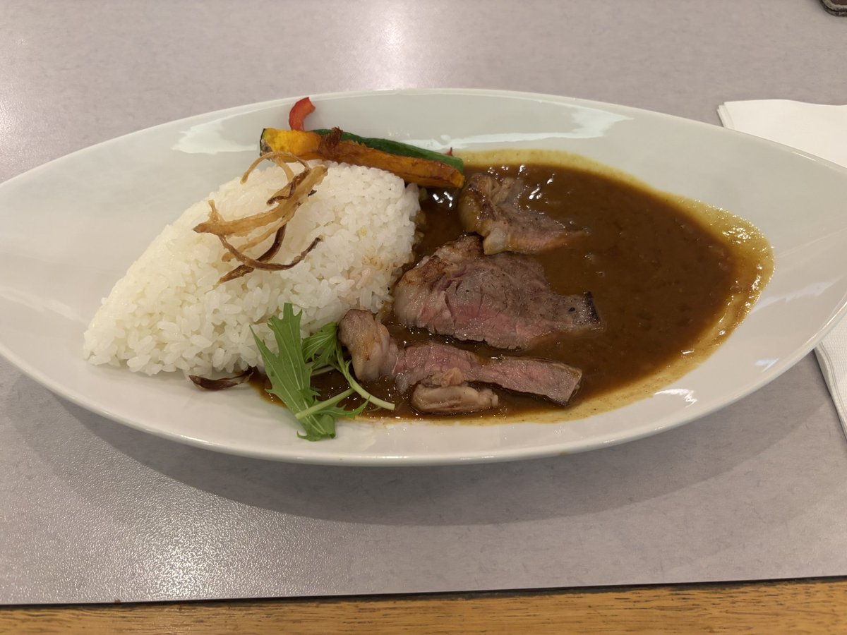 呉遠征ラストは呉阪急ホテルさんの
牛ステーキカレー🍛！

ステーキは食べ応えあって美味しかった〜