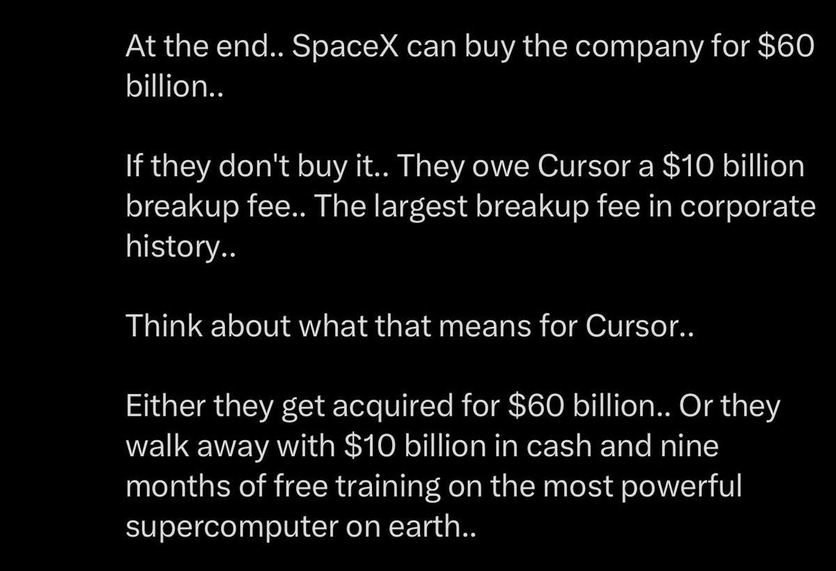 Yking_x's tweet photo. Figma Adobe deal breakup deal was $1 Billion. 

Cursor scored one of the best deal https://t.co/fQ3eC5ASBN