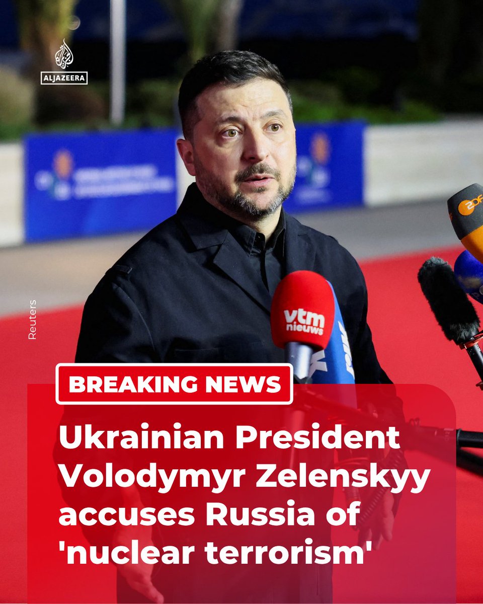 RT by @mikenov: BREAKING: Marking 40 years since the Chernobyl disaster, Ukrainian President Volodymyr Zelenskyy accuses Russia of “nuclear terrorism” and urges the world to “force Russia to stop its reckless attacks.” 🔴 More on  pic.