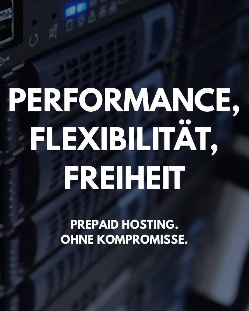noezDE's tweet photo. 🚀 Performance. Flexibilität. Freiheit.

Mit https://t.co/2NmirfwSVO bekommst du Prepaid Hosting ohne Vertragsbindung – schnell, sicher und zuverlässig.

⚡ Bereit in kürzester Zeit
🛡️ DDoS-Schutz inklusive
🇩🇪 Deutsche Rechenzentren
💻 vServer, Dedicated Server, Domains &amp; mehr https://t.co/XdNFSHfIWz