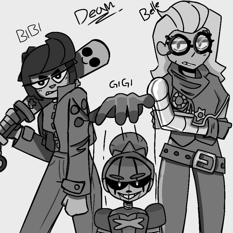Cris09292775's tweet image. Mis mains femeninos en brawl faltan los masculinos #brawlstar #bibi #gigi #belle #fanartㅤㅤㅤㅤ
