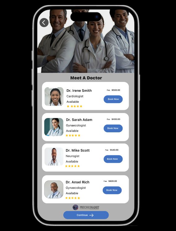 _preciousmadeit's tweet photo. A MENTAL HEALTH APP SUPPORT DESIGN -ONBOARDING SCREEN

Designed Update on my project Sanemind 🥹 
Appointment booking UI 
I designed the booking experience 
Choose a doctor
Pick a date
Book instantly
What do you think? https://t.co/cUbeVJZ3o4