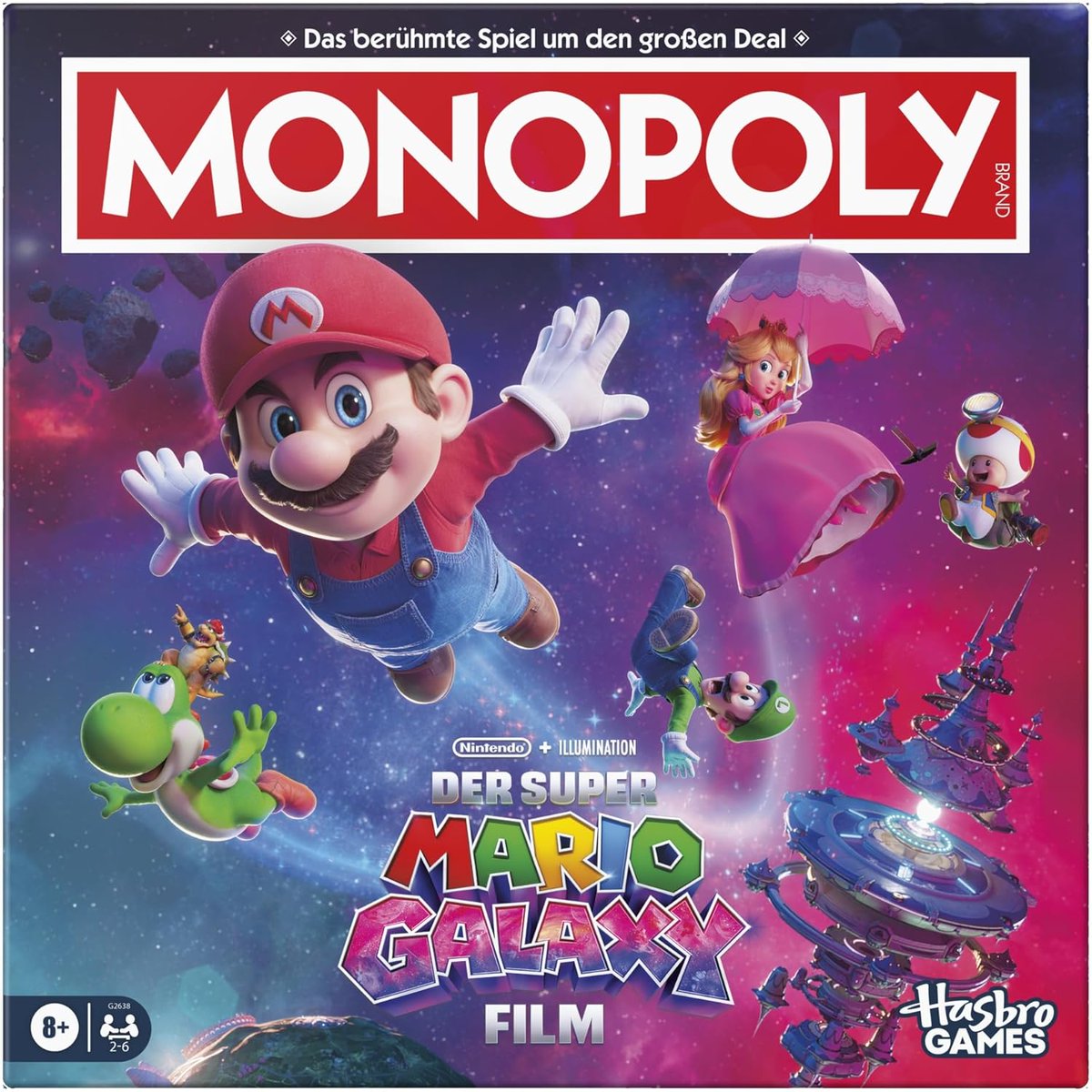 NerdyDeals247's tweet image. Nintendo und Illumination haben einen offiziellen Amazon-Store zum Super Mario Galaxy Film eröffnet. Dort findet ihr Merchandise wie Figuren, Spiele wie Memory und Monopoly, Bekleidung und natürlich die Blu-ray.

Zum Amazon-Store:
amzn.to/4cwVjJB

Affiliate-Link. #Werbung