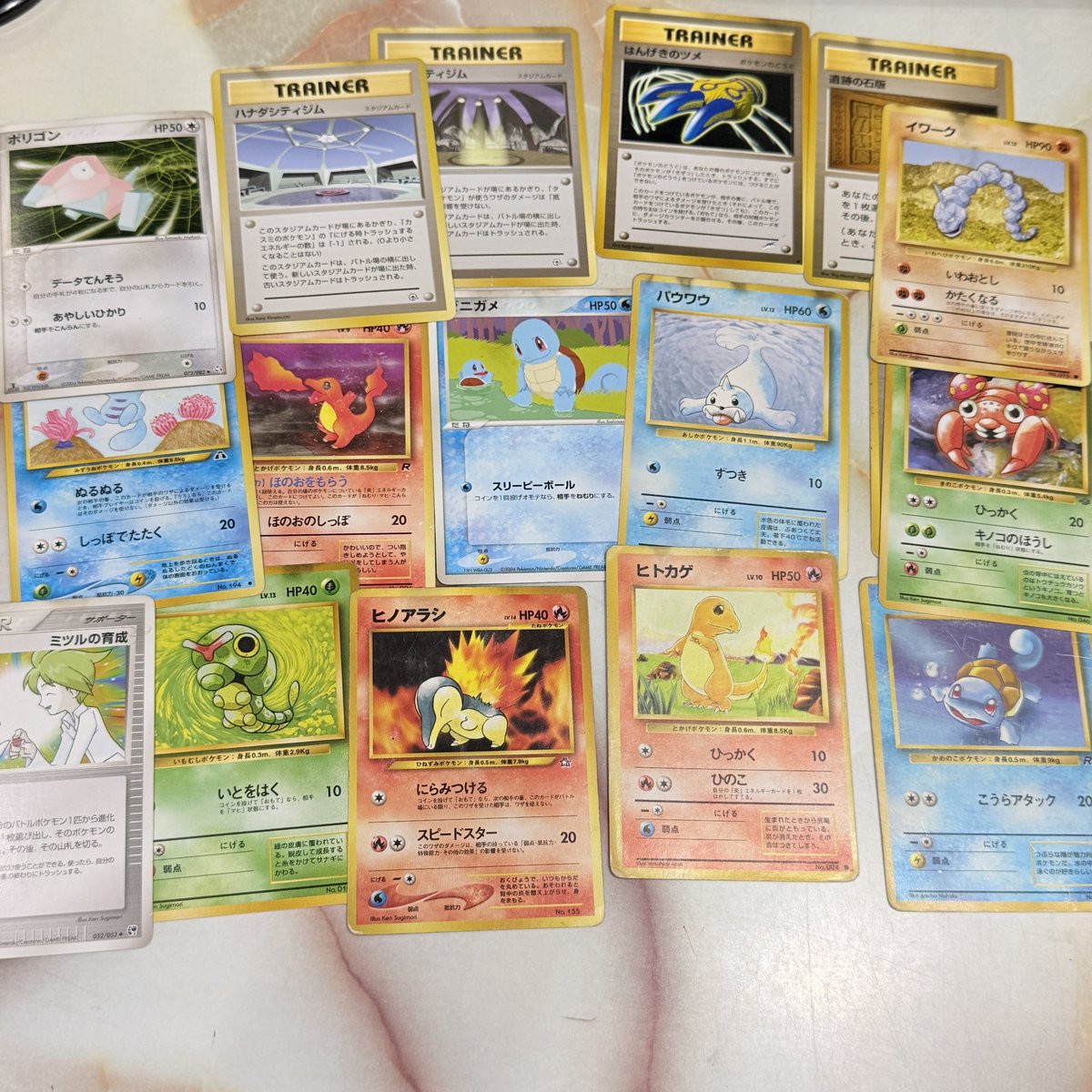 レトロ ポケモンカード 旧裏 などが入荷してます。 各100円⭕️ #ポケカ