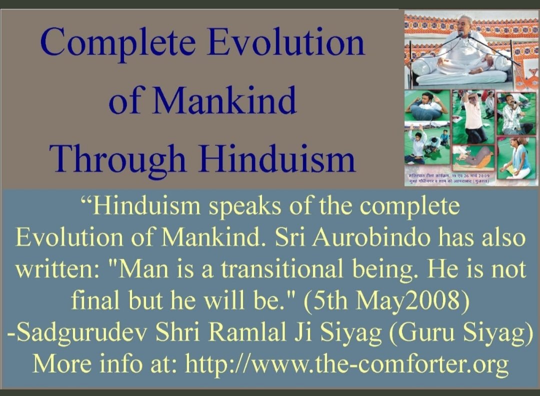 #DivineGraceWithGSSY  The Sanatan Dharma talks about evolving all Human beings to realize who they truly r. Gurudev Siyag's Siddhayoga is a practical way to experience this thru mental chanting &amp; meditation alone