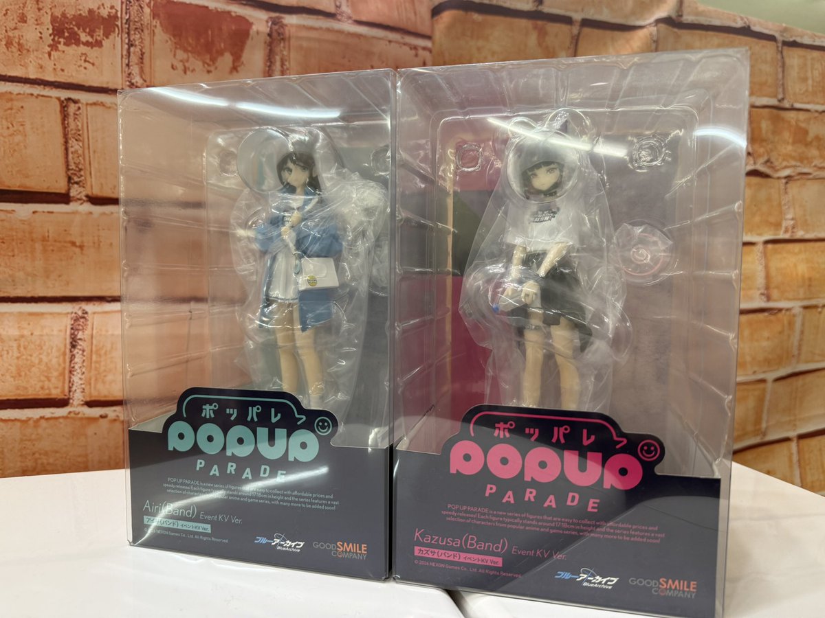 ｟入荷情報🗯️｠

ポッパレ　ブルーアーカイブ-Blue Archive-
🩵アイリ(バンド)イベントKVver.
🩷カズサ(バンド)イベントKVver.

入荷しております✨

雨が降っているので
お越しの際はお足元に気をつけてお越しください☔️