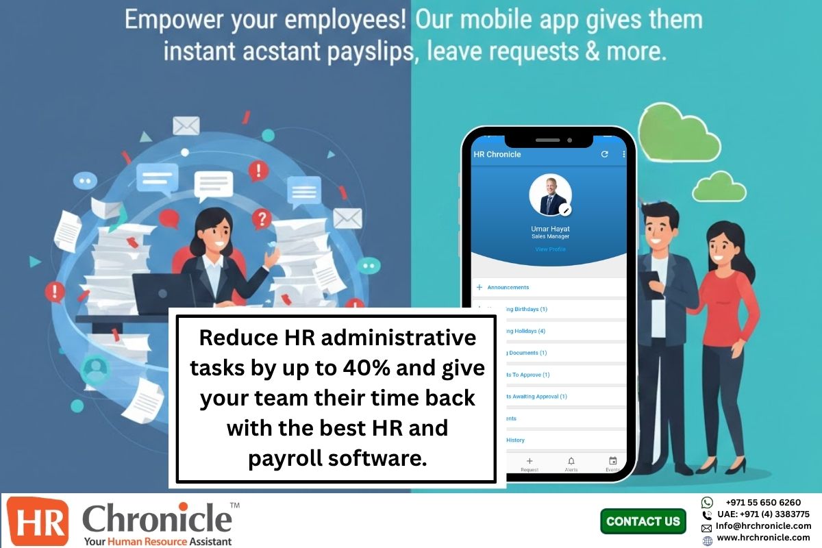 hrchronicle's tweet image. It's 5 PM. A manager calls you asking who on their team is on leave tomorrow. 📞 Stop being the central source of info. Give managers access to real-time team leave calendars on web and mobile. #HRAutomation #Efficiency #HRTech