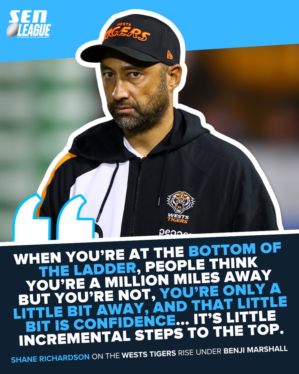 SENLeague's tweet image. 🗣️ Former Wests Tigers CEO Shane Richardson on the change under Benji Marshall!

Catch the full interview on the SEN League YouTube!

📻 Sydney's SEN 1170AM // Brisbane's SENQ 693AM // #NRL