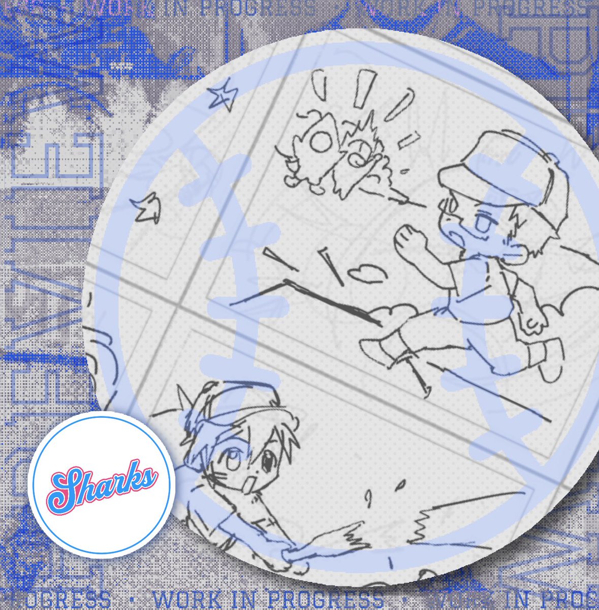 DRHDRbaseball's tweet photo. ⚾️ WIP PREVIEW ⚾️

Shin’s rushing past in this sticker sheet WIP by @ksooupart! Can he get to home base? https://t.co/4QeNIcfzku