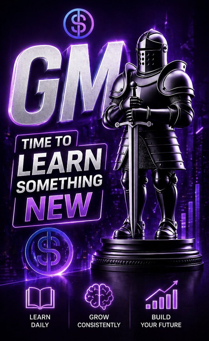 _sageyoungsmack's tweet image. GM ☀️

Time to learn something new.
Every day you delay learning… someone else is getting ahead.

📚 Learn daily 🧠 Grow consistently 📈 Build your future
Small skills today = big wins tomorrow.
#STKR $STKR

#SkillStacking #LearnDaily #GrowthMindset #DigitalSkills