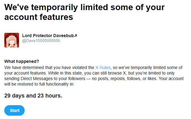 Punished Daveebub tweet media