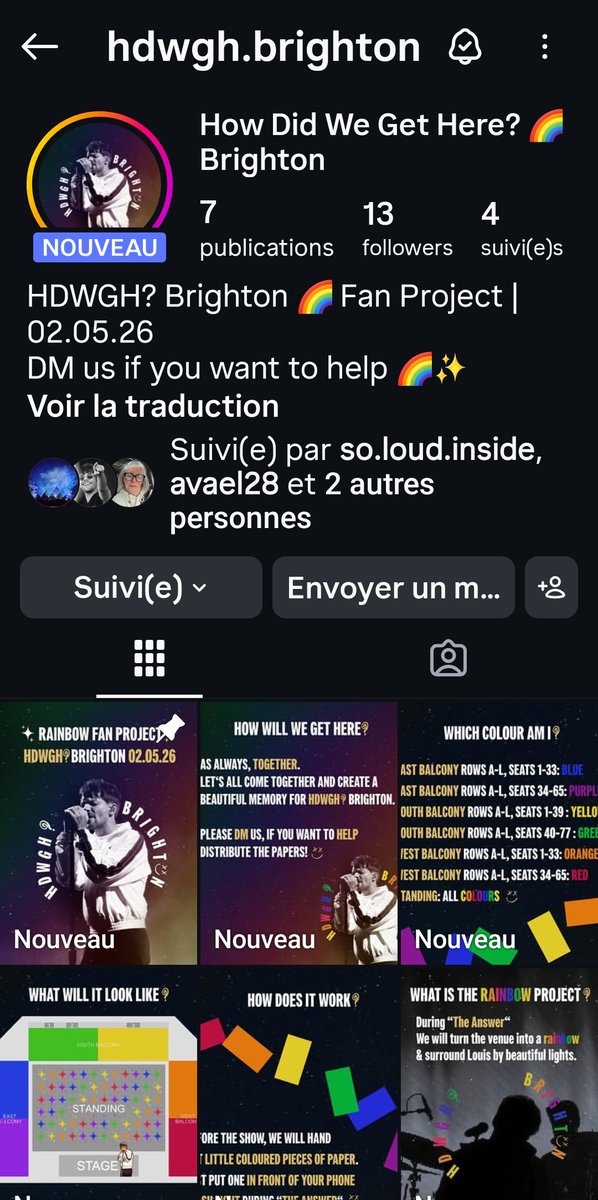Gemgthe1's tweet photo. For the fans going to Brighton - like me - there is a rainbow fnbs project !
Please, help me to spread the project (on media) for my friends, thank you !🫂🌸🙏🏳️‍🌈 https://t.co/BHu5Tjd5Dm