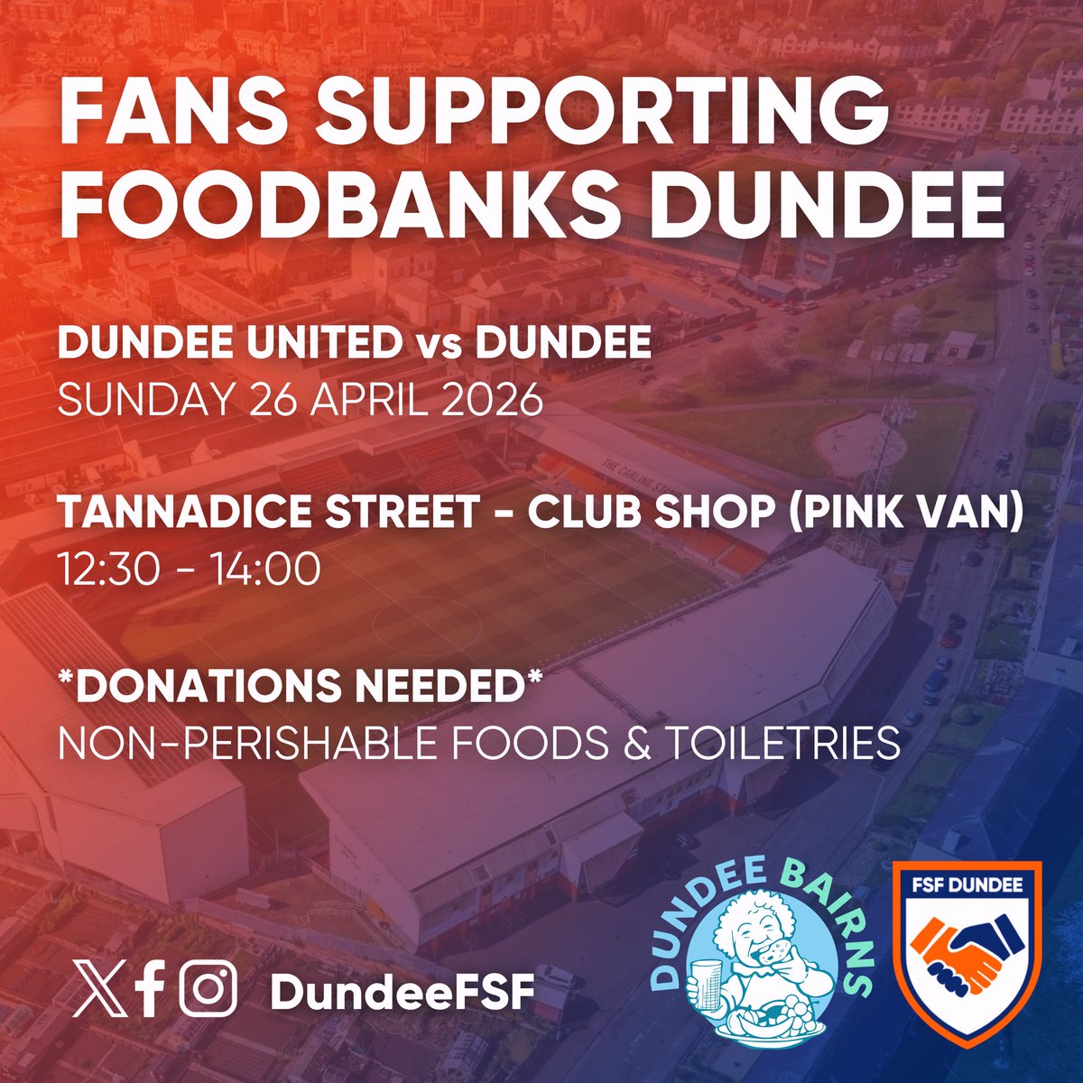Fans Supporting Foodbanks Dundee tweet media