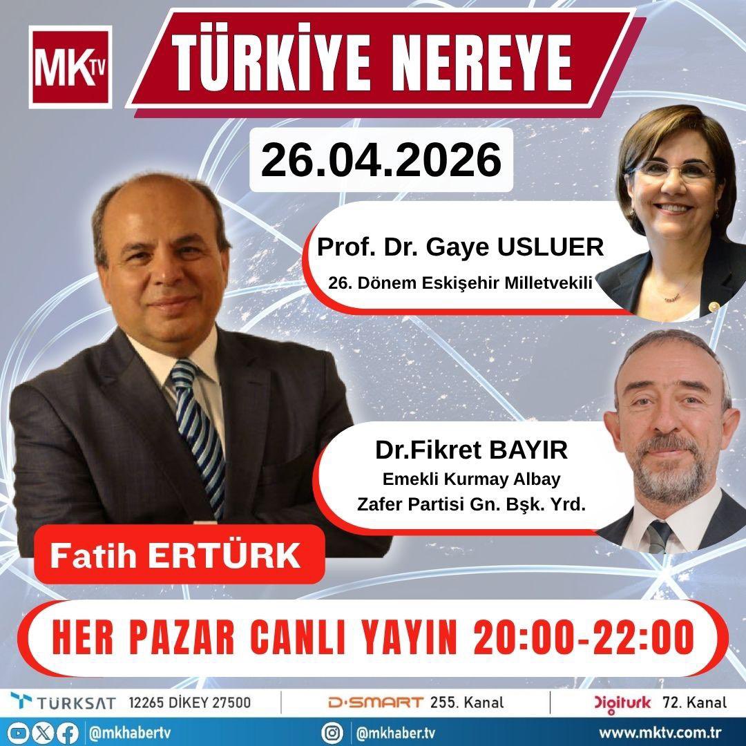 GayeUsluer's tweet photo. Bu akşam saat 20.00’da
MK Haber TV’de 
Türkiye Nereye programında
Fatih Ertürk ile gündemi değerlendireceğiz.
@fatiherturk31 
@mkhabertv https://t.co/RewIZrs32j
