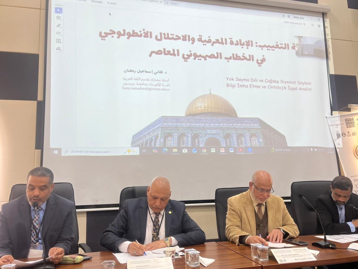 Attia_Elwishy's tweet photo. انتهيت من مشاركتي بورقة علمية حول  «المشروع الصهيوني وحاضنته الدولية من العُزوة إلى العُزلة… دراسة في تراتبية الأدوار ومآلات الأطوار»؛ وذلك ضمن أعمال المؤتمر الأكاديمي الدولي السادس والعشرين لدراسات بيت المقدس، والذي نظّمته جامعة ماردين التركية؛ تحت عنوان: «الأكاديمية والصهيونية: نهاية الصهيونية ومستقبل الإنسانية» خلال يومي 16 و17 نيسان أبريل 2026م.
خالص الشكر والتقدير للجامعة، رئاسة وعمادات وهيئات تدريس وإدارةً وموظفين، على استمرارية الانتظام في هذه الجهود نصرةً للحق وأهله!