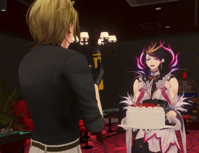 tulipscroll's tweet photo. i'm still here... shub surprised him a cake... wuca going he's so happy... giving the first slice to shub... i just love them so much https://t.co/U1XIfakbsQ