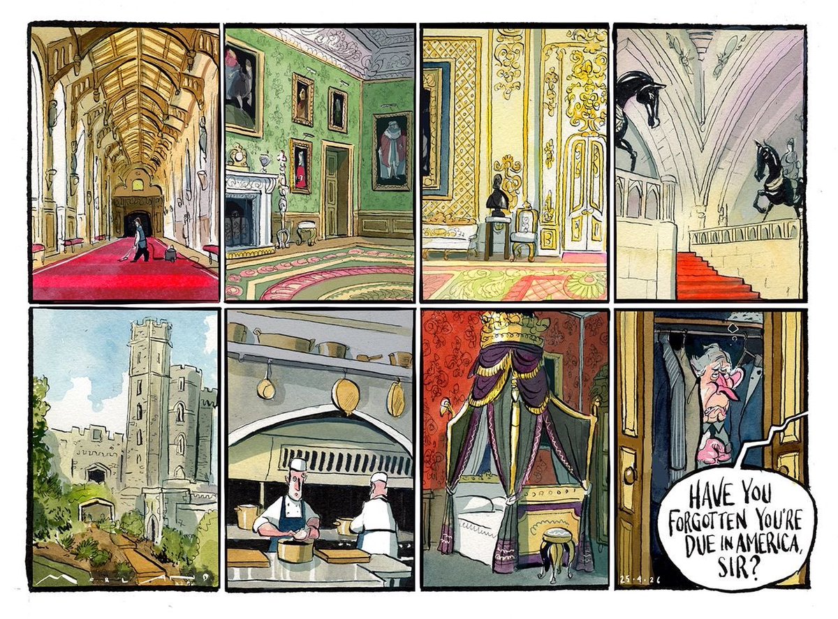 Cartoon4sale's tweet image. Morten Morland @mortenmorland on the #Royal Visit to the. #UnitedStates #KingCharlesIII @TheTimes – political cartoon gallery in London original-political-cartoon.com