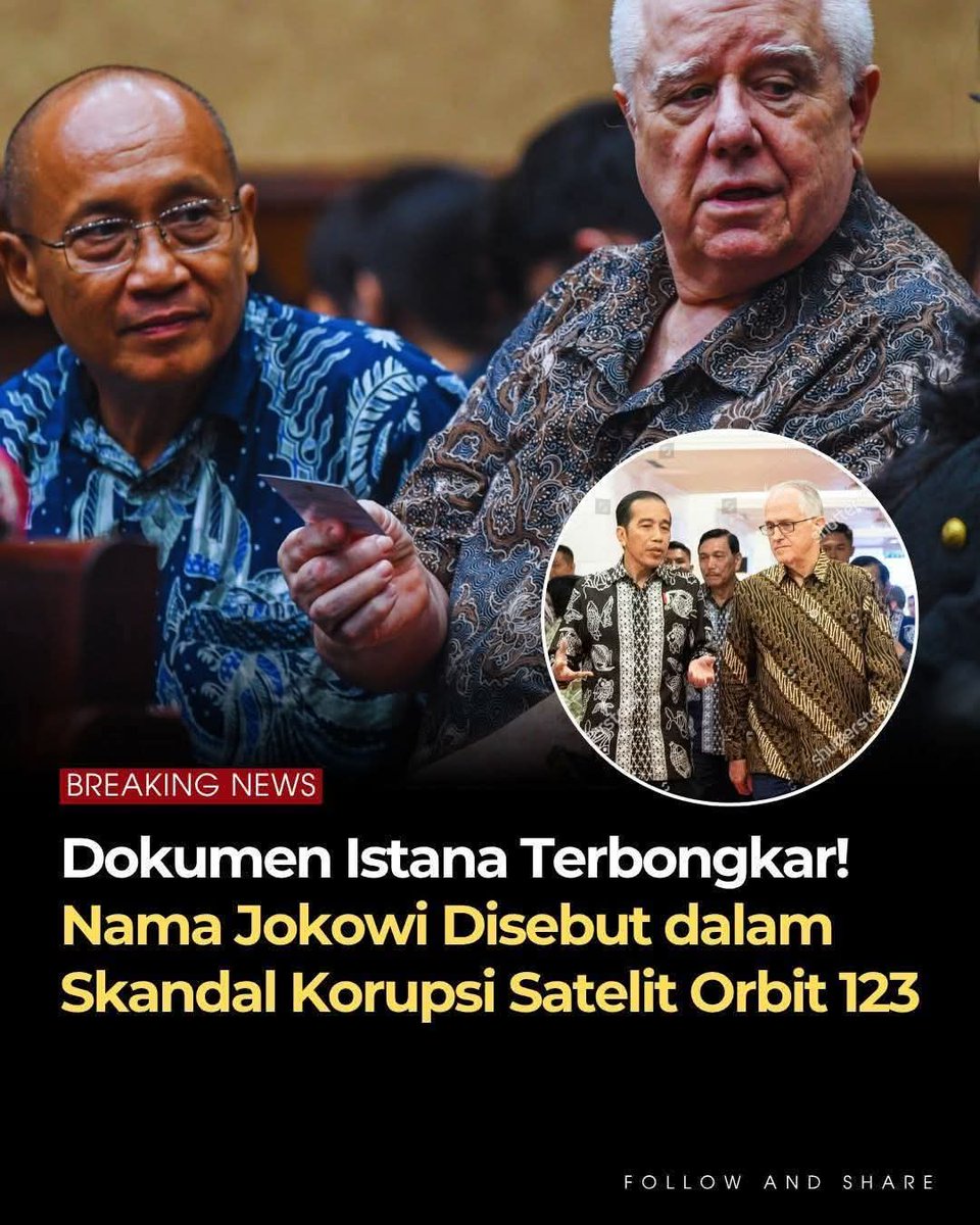 blue_berets7's tweet image. Kasus korupsi proyek satelit orbit 123 di Kementerian Pertahanan Republik Indonesia kembali memanas setelah muncul dokumen baru yang disebut mengungkap rantai komando dari level tertinggi negara.

Sumber: Tempo
#Jokowi #KorupsiSatelit #Tempo