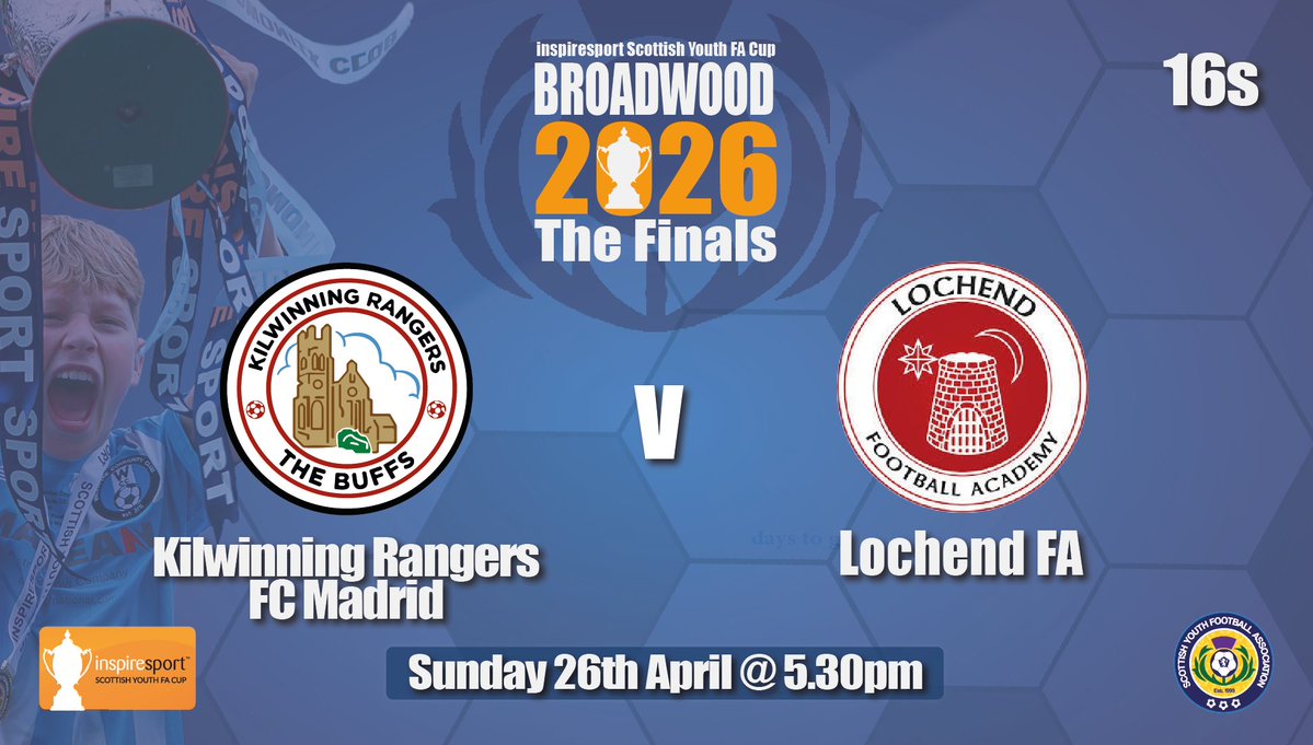 ScottishYouthFA's tweet image. 🏆 Finals action begins today at Broadwood! 

We have four games spread across today!

📺 Watch all games LIVE on our YouTube channel @ScottishYouthFA99 🎥
youtube.com/@ScottishYouth…

#SYFAinspireCup #inspired @inspiresport