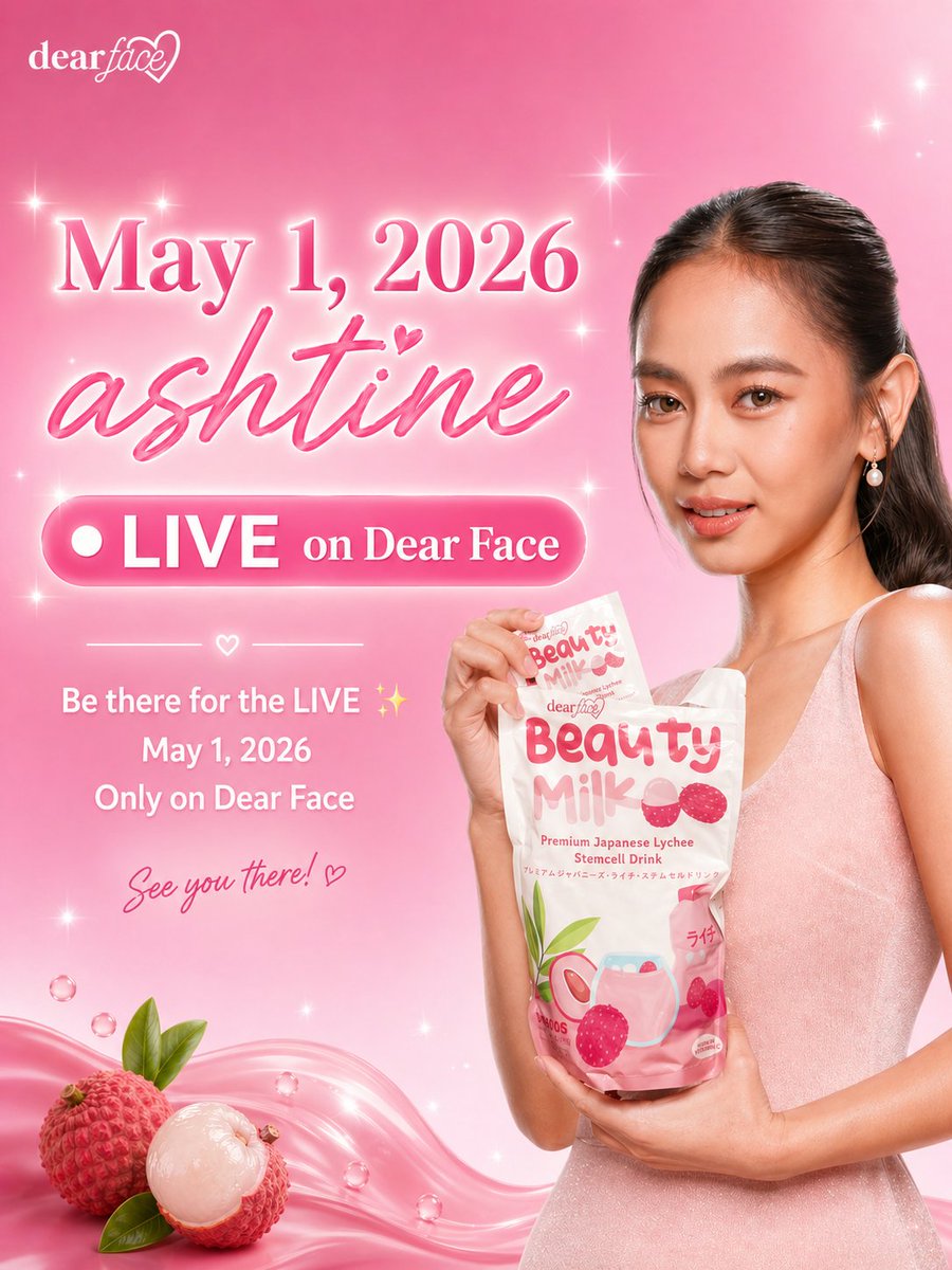 kezeahmaejunsay's tweet photo. Ashtine is going LIVE on Dear Face! ππ«
Save the date Shines and Keepers! May 1, 2026 π«Άπ»
Be there for the LIVE π donβt miss it!
#AshtineOlviga #DearFace
engage here: https://t.co/LViz3vXFOl https://t.co/wr8Sw5SYUA