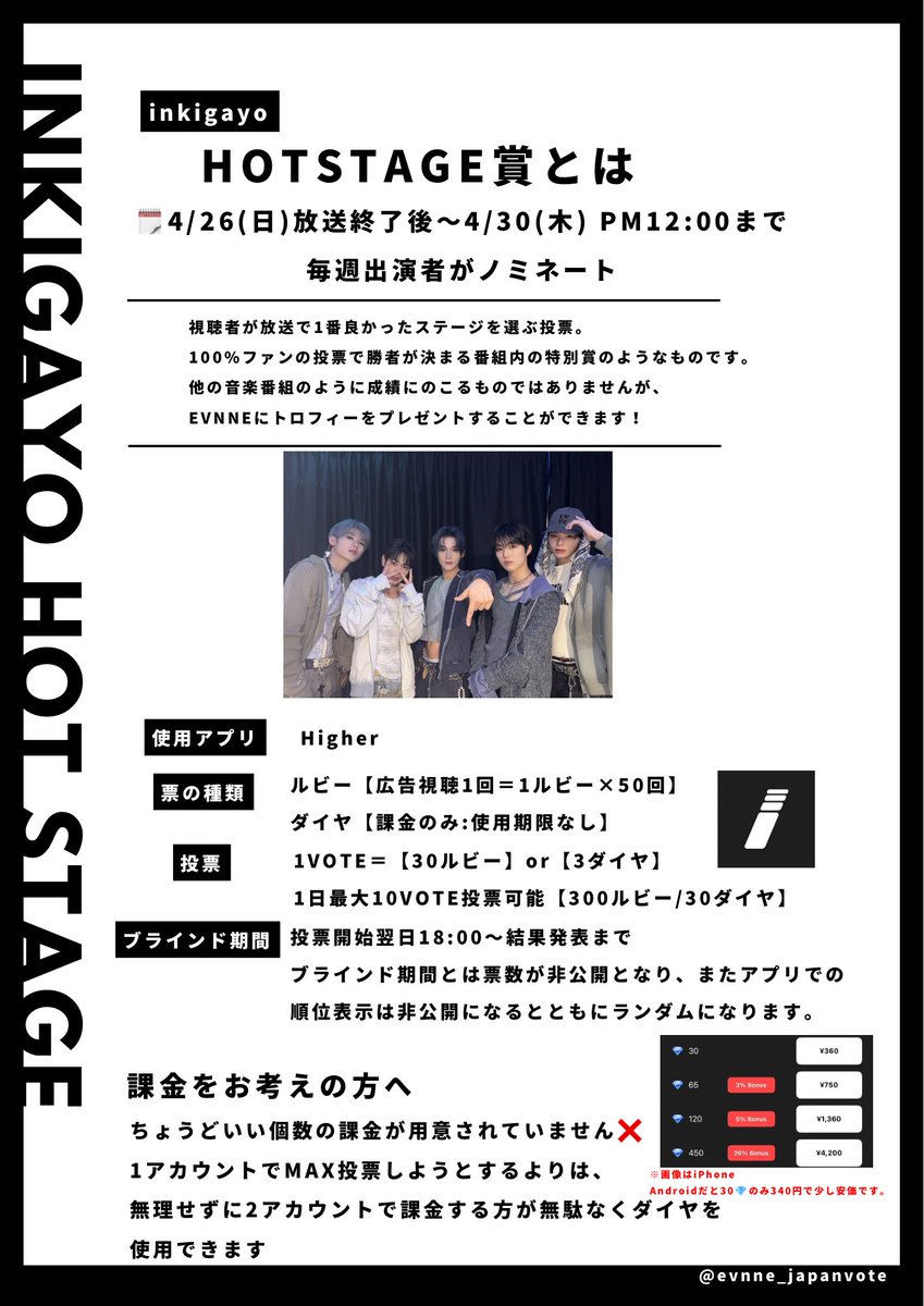 EVNNE VOTE情報局(𝙛𝙖𝙣 𝙖𝙘𝙘𝙤𝙪𝙣𝙩) tweet media