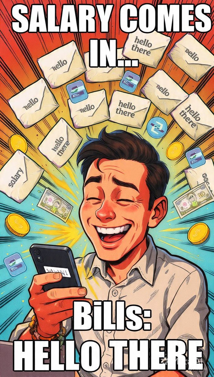 EmmaHarry294's tweet image. Salary Meme 🆒
“Salary comes in…
Bills: hello there”
#funn #funnymemes #trending #viral #memes