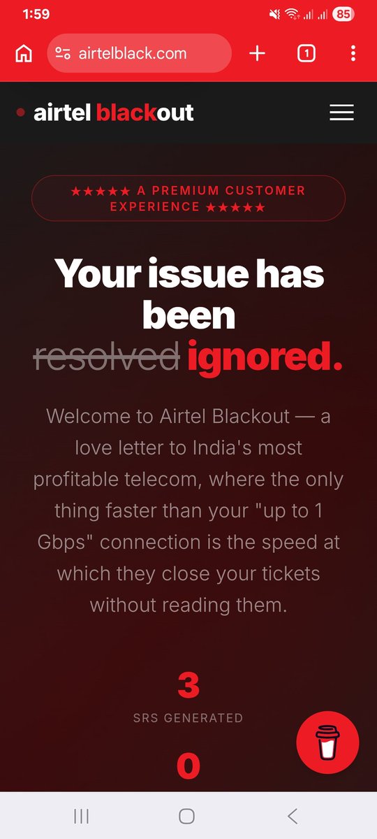 TheVish_22's tweet photo. @Airtel_Presence @airtelnews @airtelindia 

This is absoulutely correct.

Airtel ingnore issues. https://t.co/z2wyQLGIZ8