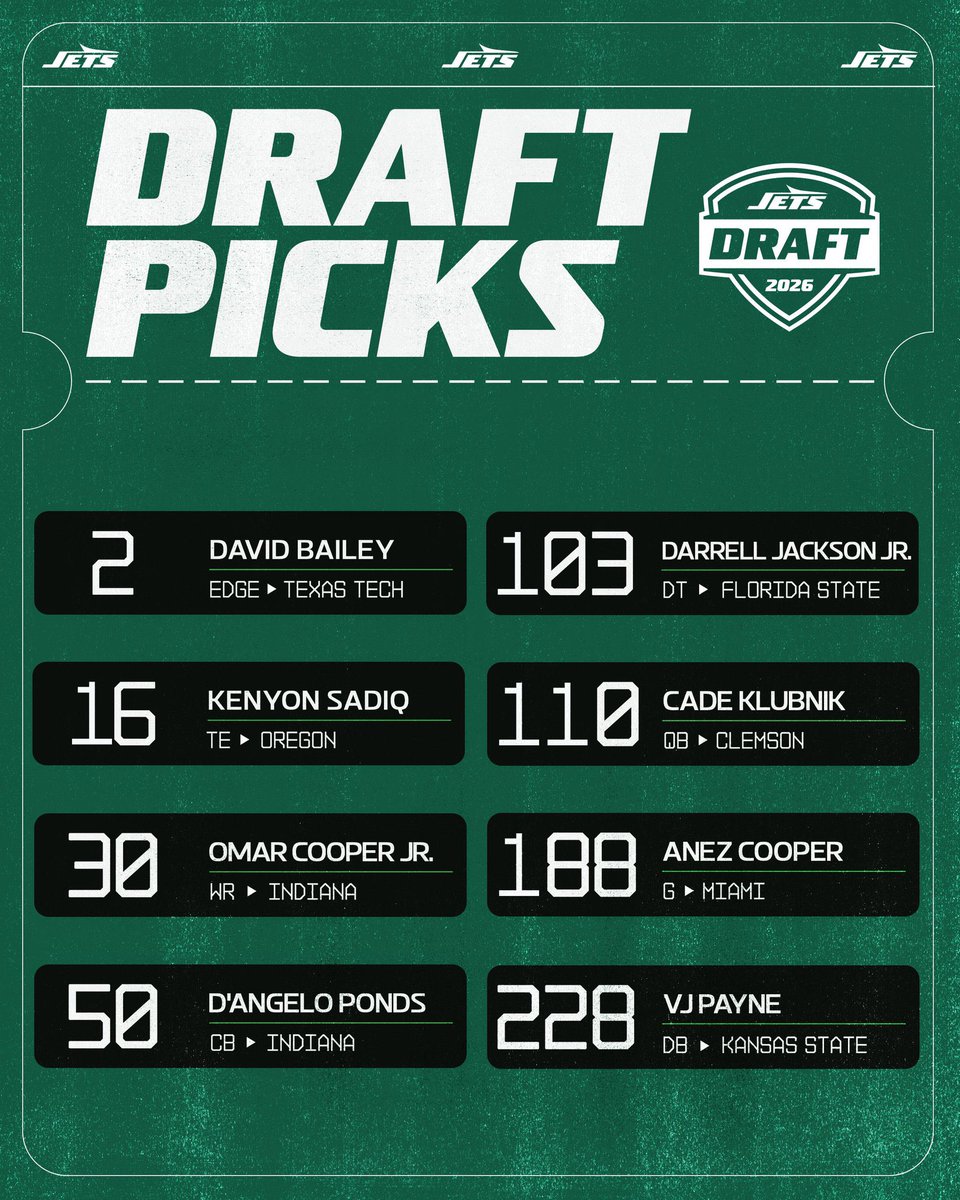 Jets France 🇫🇷 | #2 pick tweet media