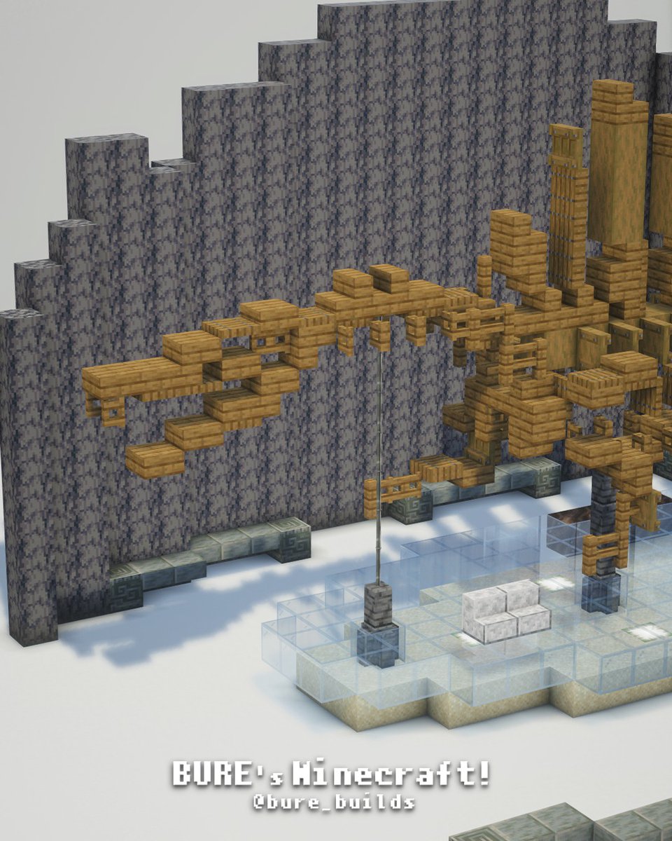 bure_builds's tweet image. Spinosaurus Fossil Specimen / スピノサウルスの化石標本
#Minecraft