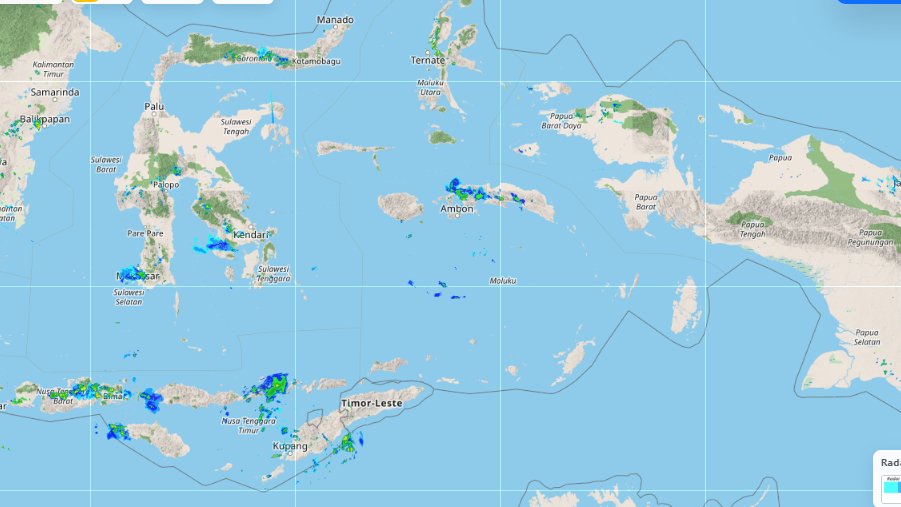 zakiberkata's tweet image. Sebaran hujan Indonesia sore ini