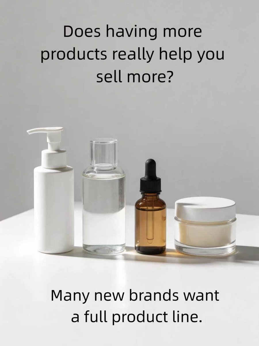 ShangPinHui's tweet image. ￼Does having more products really help you sell more？￼#skincareproducts #manufacturer #odm #naturalskincare #skincareroutine