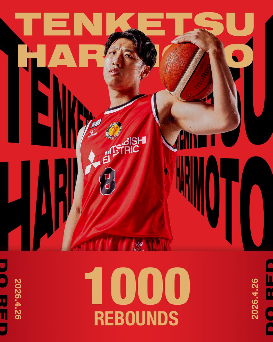 Congrats!! #張本天傑 選手が本日、4/26(日) 宇都宮ブレックス戦にてB1