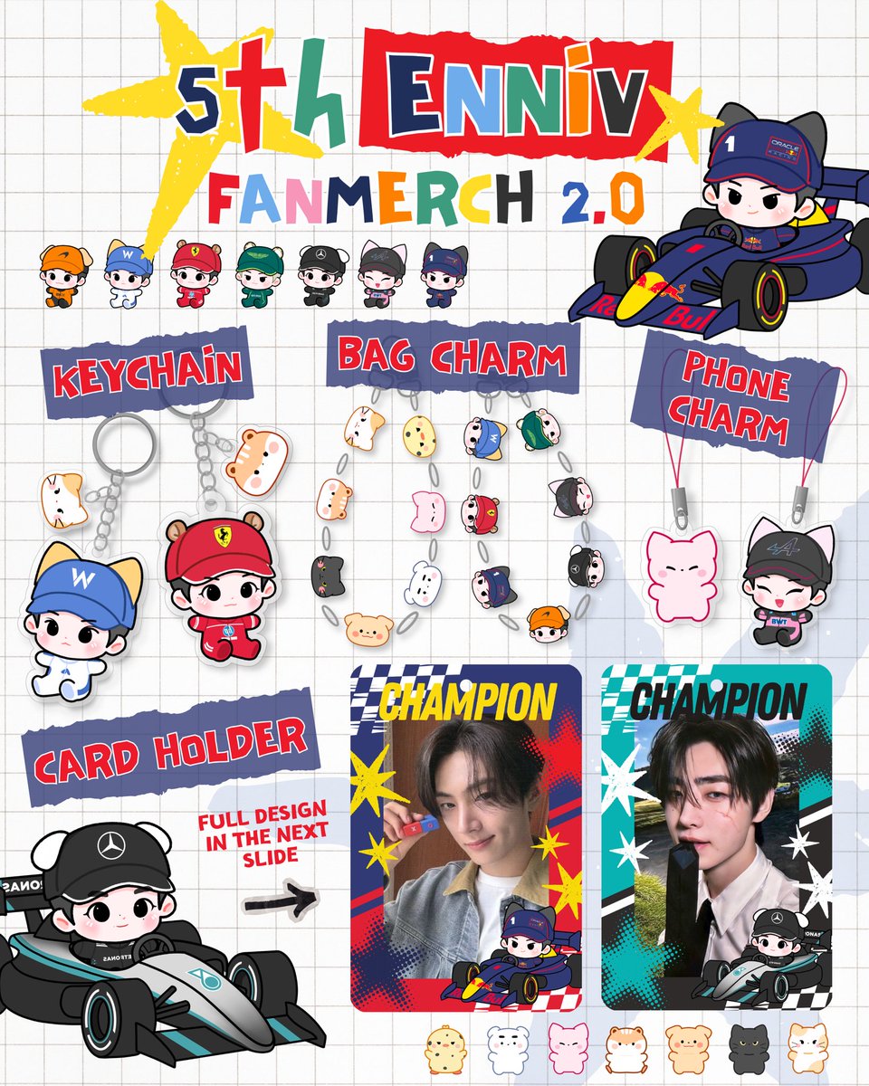 ★ OPEN P.O BATCH 2 ★
5th ENNIVERSARY FANMERCH
by <a href="/insiart_/">Insiart ✨ Commission Open</a> &amp; <a href="/coratcoret_shop/">Corat Coret Shop | MT AFTER DM ❤️</a>
RT &amp; Like are very appreciated 🫶🏻

📌PRE ORDER📌
Via Shopee (Keychain, Phone Charm) : id.shp.ee/N6qHVkQW
Via Shopee (Card Holder &amp; Bag Charm): id.shp.ee/DcUN7eWU
GForm ID (DP 50%) :
